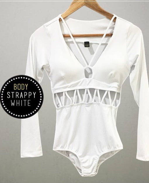 Bodysuit Strappy White