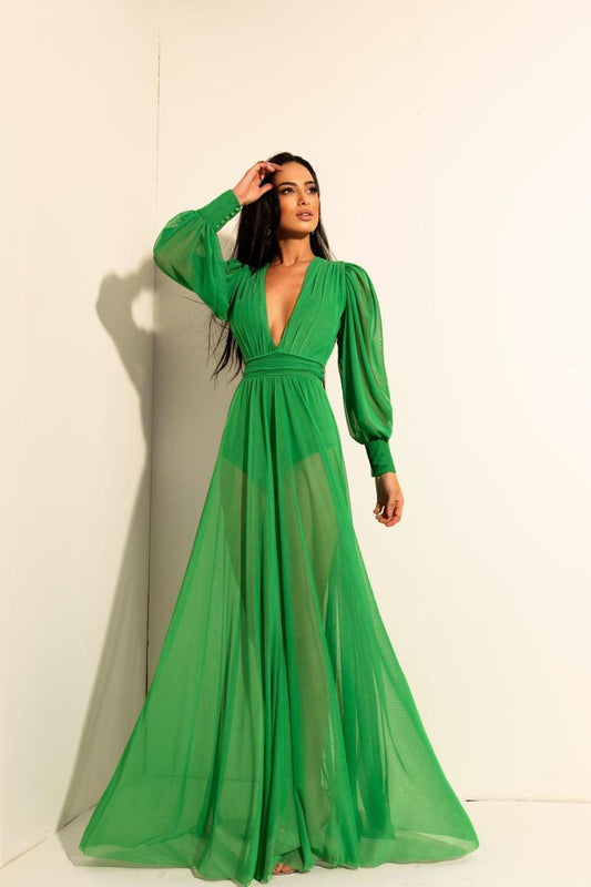 Dress Rafaela Palm Green