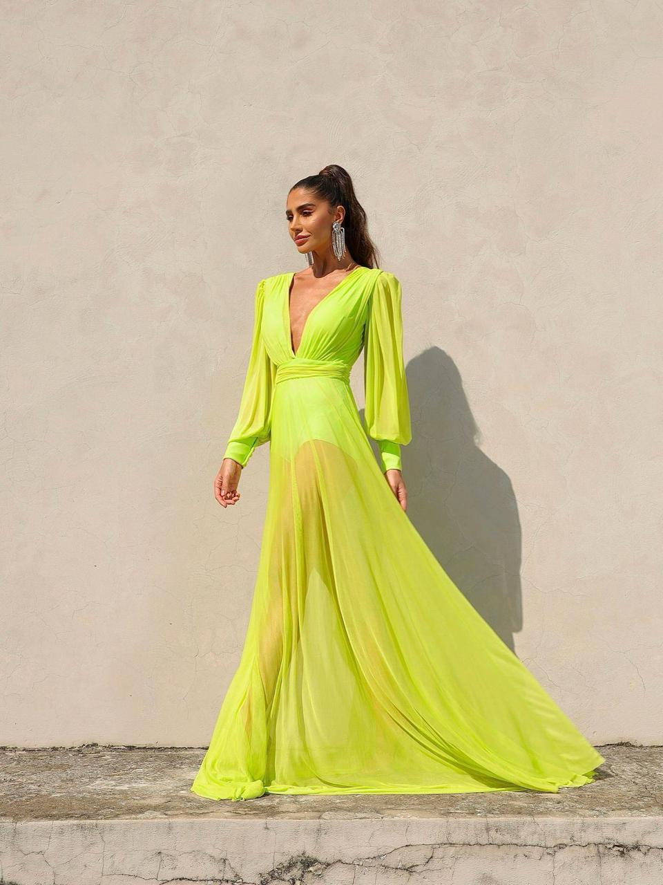 Dress Rafaela Lime Green