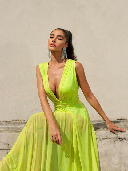 Dress Rafaela Lime Green